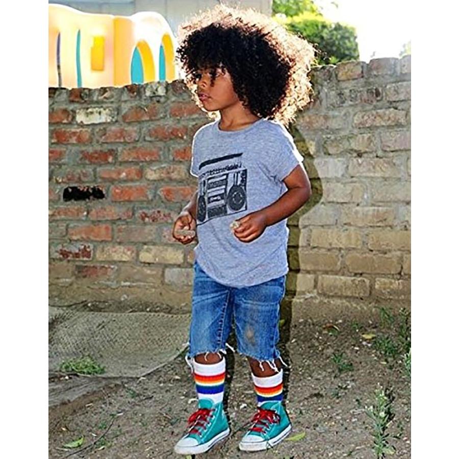 Skatersocks ベビー キッズ 赤ちゃん 子供 ロングソックス 靴下 ソックス スケート スケボー チューブソックス Baby Kids Striped Tube Socks 10インチ 3962 10 His Hero Is Black 通販 Yahoo ショッピング