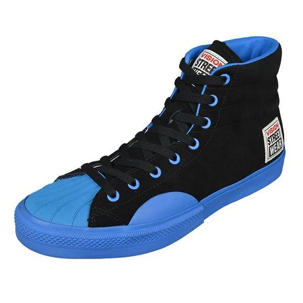 Vision Street Wear ヴィジョン ストリート ウェア ハイカットスニーカー シューズ Suede Hi Black Blue 4914 Blue His Hero Is Black 通販 Yahoo ショッピング