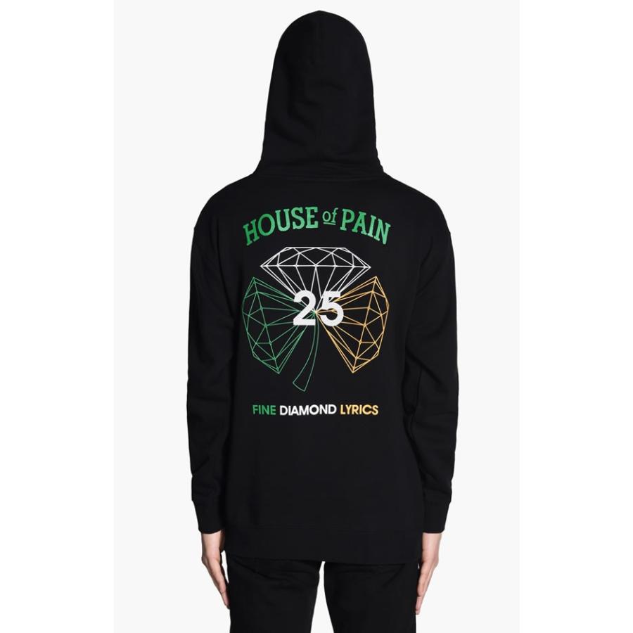 Diamond Supply House Of Pain パーカー フード ダイヤモンドサプライ ハウス オブ ペイン H O P X Diamond Hoodie Black Hiphop ヒップホップ 5055 Black His Hero Is Black 通販 Yahoo ショッピング