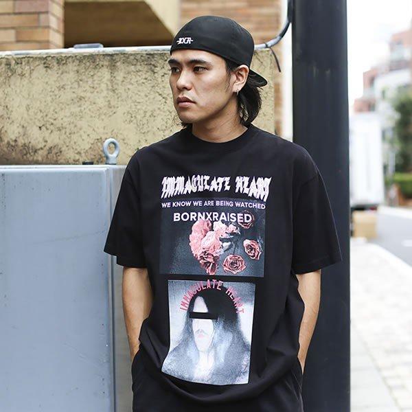 BORN X RAISED(ボーンアンドレイズド)Tシャツ CLAYTON TEE BLACK