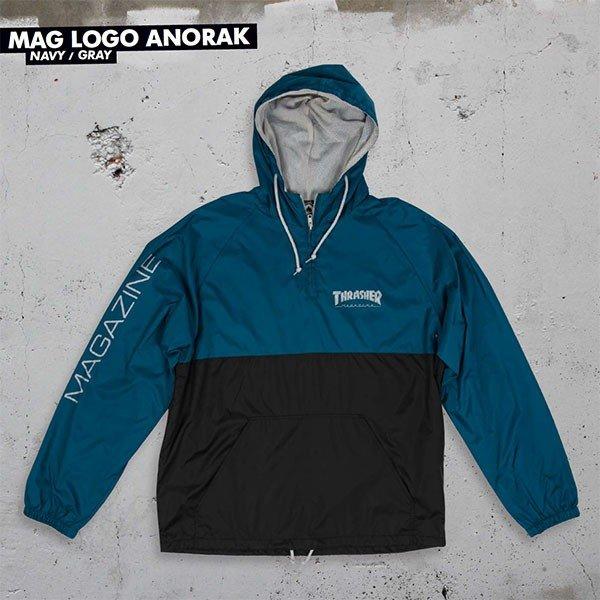 THRASHER（スラッシャー） US アノラック ハーフジップ ナイロン