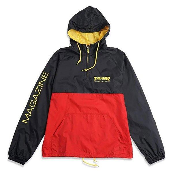 THRASHER（スラッシャー） US アノラック ハーフジップ ナイロン