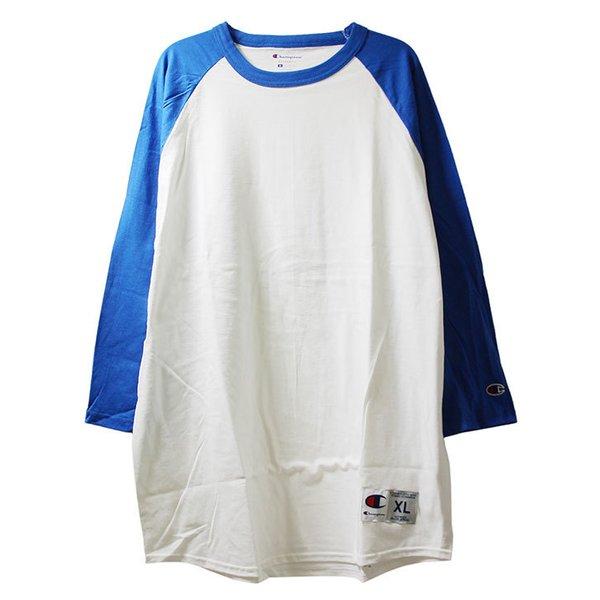 Champion (チャンピオン) US ベースボールシャツ 8分袖 ラグランTシャツ 無地 Baseball Shirt Raglan sleeve (T137)｜his-hero-is-black｜06