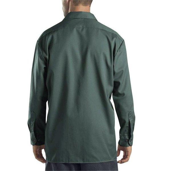 Dickies (ディッキーズ) US 長袖 ワークシャツ (574) Long Sleeve Work Shirt Lincoln Green｜his-hero-is-black｜02