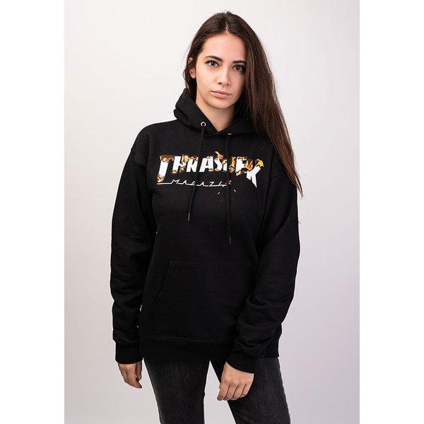 Thrasher Magazine(スラッシャー マガジン)(US企画)パーカー フード プルオーバー Intro Burner Hooded Sweatshirt Black スケボー SKATE SK8 スケートボード｜his-hero-is-black｜08