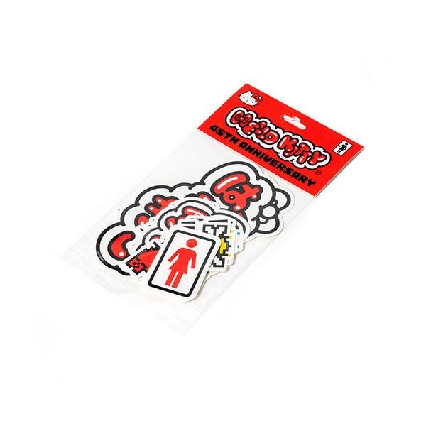 Girl Skateboards X Hello Kitty ガール ハローキティ ステッカー シール 16種ワンセット 45th Anniversary Sticker Pack サンリオ スケボー Sk8 Hiphop Punk 6093 His Hero Is Black 通販 Yahoo ショッピング