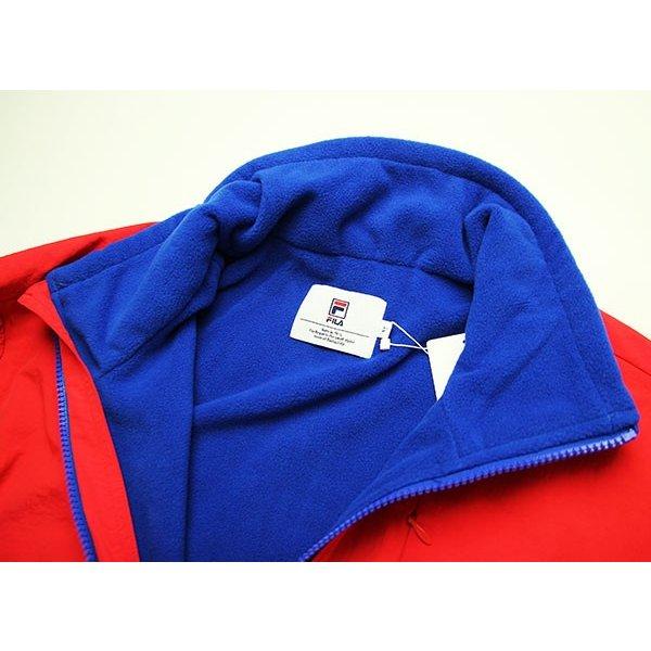 FILA HERITAGE (フィラ) フリースジャケット ROC NEIGE Fleece Jacket Red×Blue｜his-hero-is-black｜07