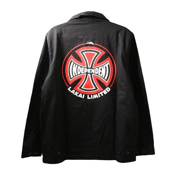 Lakai x Independent Truck Co. (ラカイ インディペンデント) ジャケット ブルゾン Indy Garage Jacket Black スケボー SKATE SK8