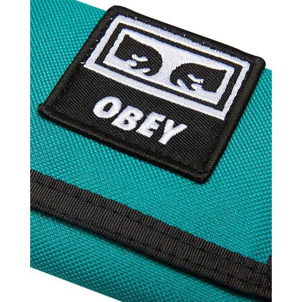 OBEY (オベイ) サイフ 財布 Takeover Tri Fold Wallet Emerald Green｜his-hero-is-black｜04