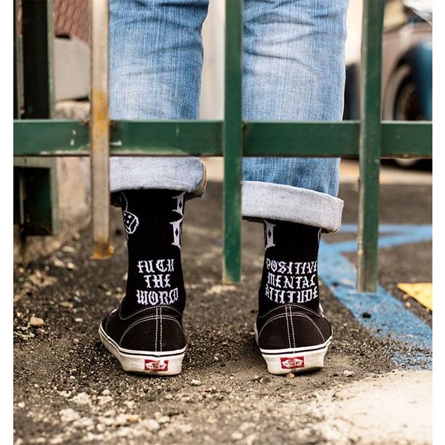 Rebel8 レベルエイト ソックス 靴下 Pma Ftw Black Socks メンズ カジュアル ストリート スケボー Skate Sk8 スケートボード Hard Core Punk ハードコア 6490 His Hero Is Black 通販 Yahoo ショッピング