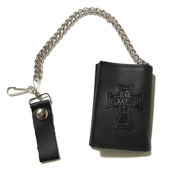 Dogtown (ドッグタウン) ミニ サイフ 財布 キーチェーン Vintage Cross Small Trifold Leather