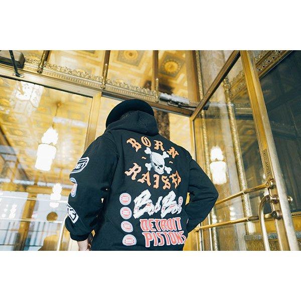 安価 Born x Raised パーカー プルオーバー でかロゴ hiphop asakusa
