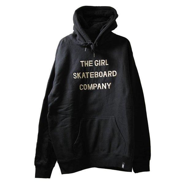 Girl Skateboards (ガール) パーカー プルオーバー Heavy Sans Pullover Hoodie Black
