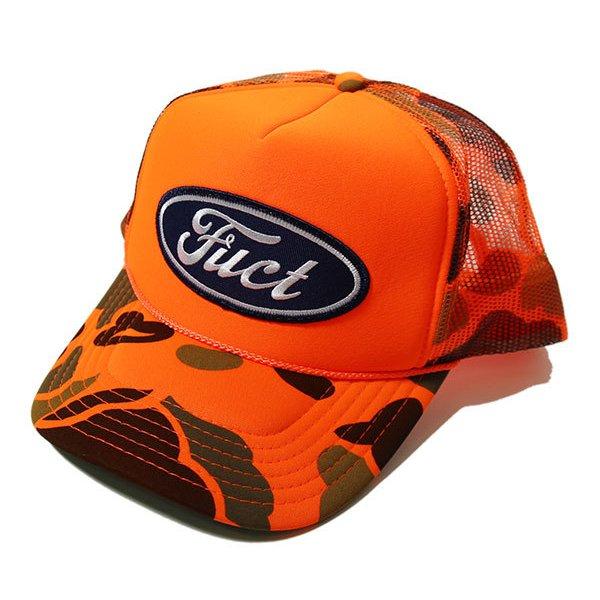 FUCT（ファクト） US メッシュキャップ OVAL PARODY TRUCKER HAT NEON