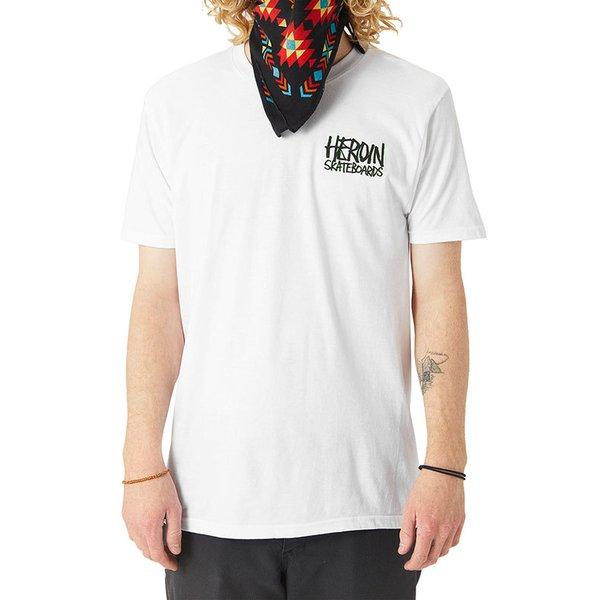 Heroin Skateboards (ヘロイン) Tシャツ Turtle T-Shirt White
