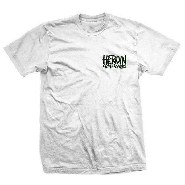 Heroin Skateboards (ヘロイン) Tシャツ Turtle T-Shirt White