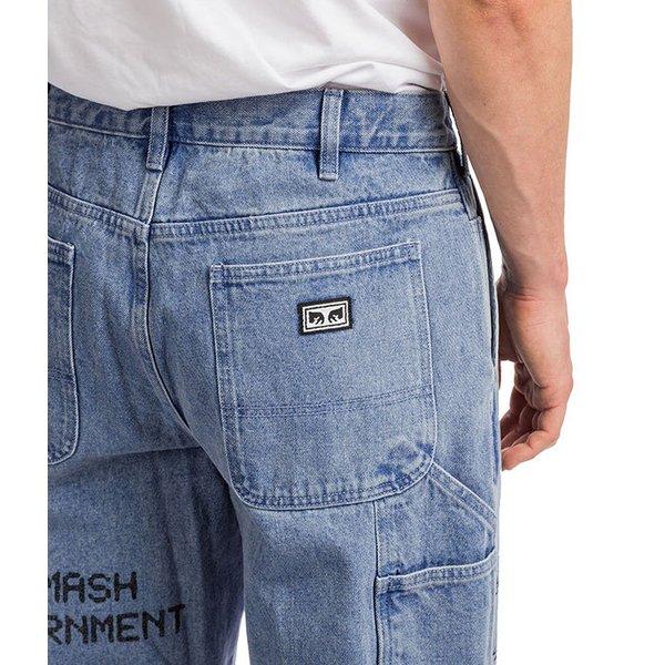 OBEY (オベイ) ジーンズ ペインターパンツ デニム Hardwork Printed 