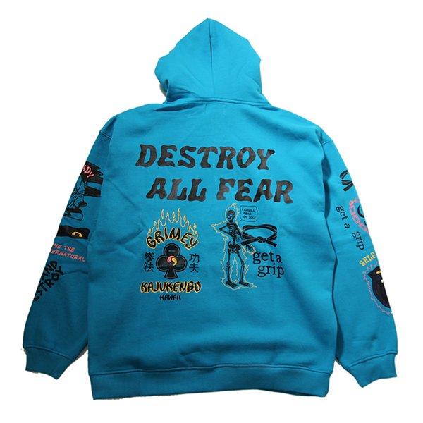 GRIMEY（グライミー） パーカー プルオーバー DESTROY ALL FEAR HOODIE