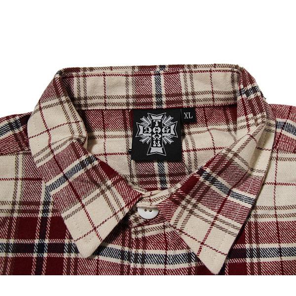 DOGTOWN（ドッグタウン） JP ネルシャツ Cross Logo FLANNEL SHIRT