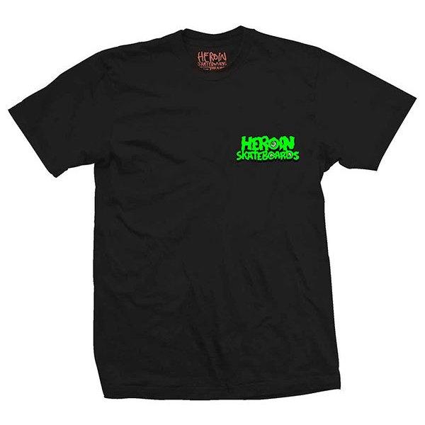 Heroin Skateboards (ヘロイン) Tシャツ Life T-Shirt Black スケボー 