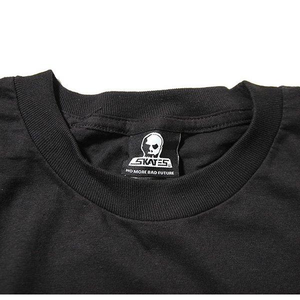 Skull Skates (スカルスケーツ) ロンT ロングTシャツ 長袖 Logo Sunset Long Sleeve T-Shirt Black/Orange｜his-hero-is-black｜03