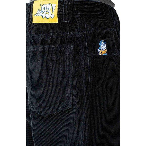 Polar Skate Co., (ポーラー) コーデュロイパンツ ワイドパンツ ’93! Cord Pants Dirty Black スケボー  SKATE SK8 スケートボード