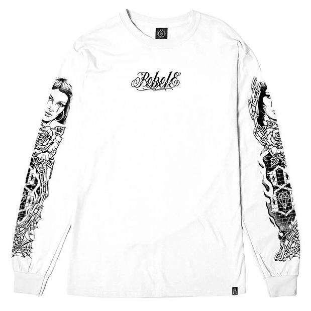 REBEL8 (レベルエイト) ロンT ロングTシャツ 長袖 Love Prayers Longsleeve Tee White 7606