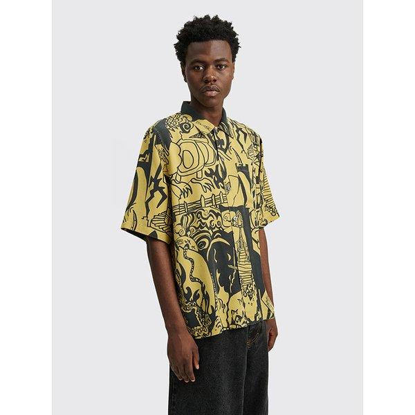 polar skateシャツ POLAR Polar Skate Co., (ポーラー) 半袖 シャツ Emile Art Button-Up