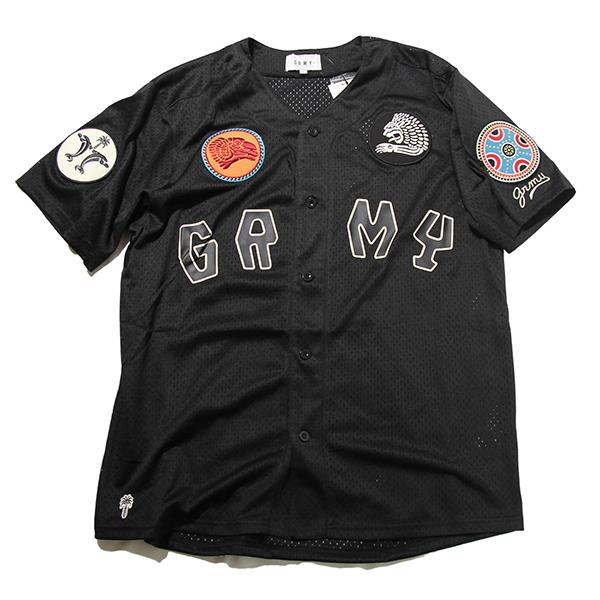 GRIMEY（グライミー） GRMY / GRIMEY ベースボールジャージー Tシャツ THE CLOUT MESH BASEBALL ...