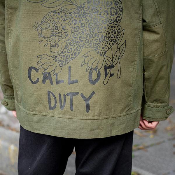 PRIMITIVE SKATEBOARDING × CALL OF DUTY (プリミティブ) アーミージャケット 軍物 Task Force Jacket OLIVE ゲーム GAME｜his-hero-is-black｜12