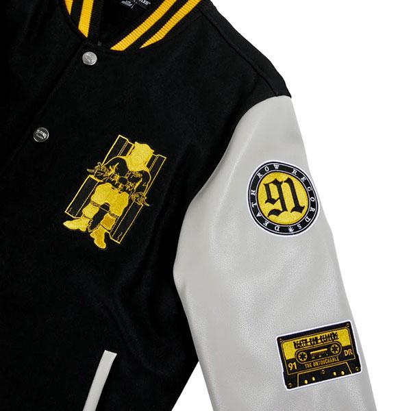 Crooks & Castles (クルックス アンド キャッスルズ) スタジャン スタジアムジャンパー Death Row Records Collegiate Varsity Jacket Black｜his-hero-is-black｜03