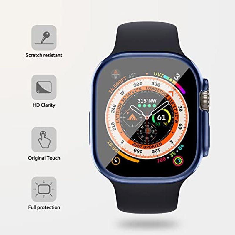 2枚 Apple Watch Series 8 Ultra 49mm用TPUケースとスクリーンプロテクター 、Apple Watch 8 U｜hisabisa｜09