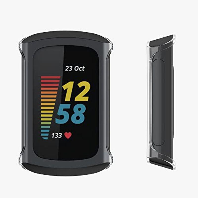 kwmobile 2x ケース 対応: Fitbit Charge 6 / Charge 5 カバー - フルカバー シリコン 耐衝撃 全体｜hisabisa｜09
