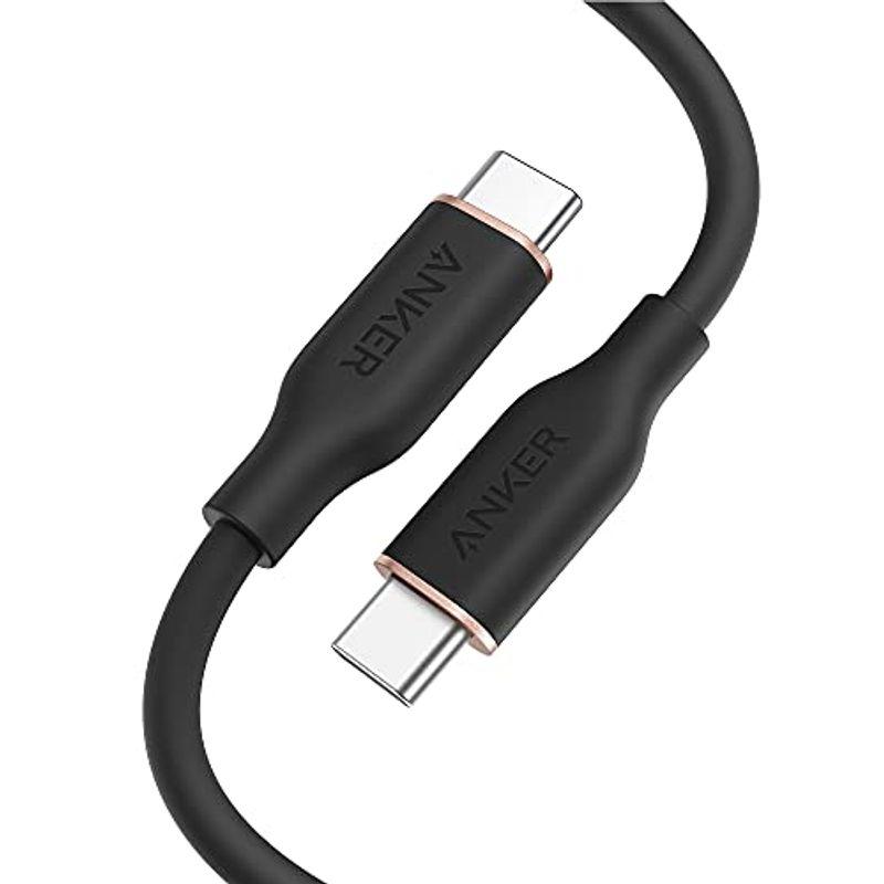 Anker PowerLine III Flow USB-C & USB-C ケーブル Anker絡まないケーブル 100W 結束バンド付き｜hisabisa｜07