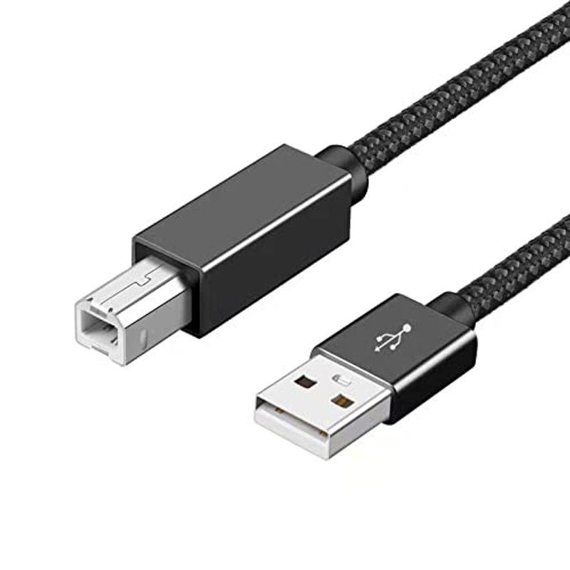 USB プリンターケーブル 1m LpoieJun USB2.0ケーブル タイプAオス - タイプBオス 高耐久性 ナイロン編み 480Mb｜hisabisa｜03