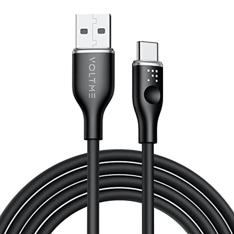 VOLTME USB Type C ケーブル 柔らかいシリコン製 絡まない 断線防止 タイプc ケーブル 急速充電 QuickCharge3｜hisabisa｜07