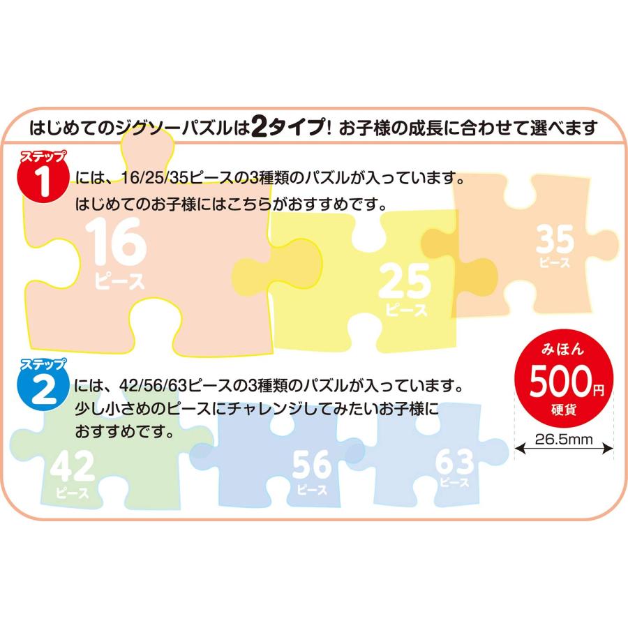 エポック社 16/25/35ピース はじめてのジグソーパズル カーズ3
