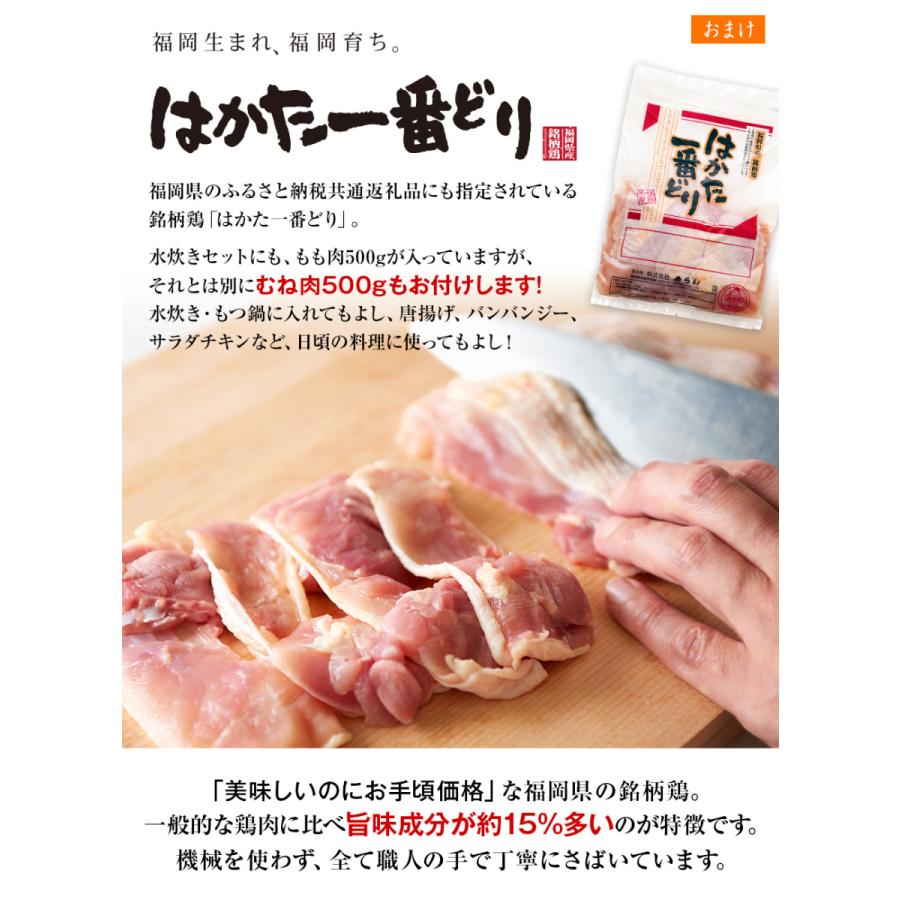 【訳あり 賞味期限 もつ鍋 2022年3月7日】福岡セット 送料無料 福袋 2021 食品 冷凍 もつ鍋 水炊き 辛子明太子 明太子 はかた一番どり｜hisamatsu｜06