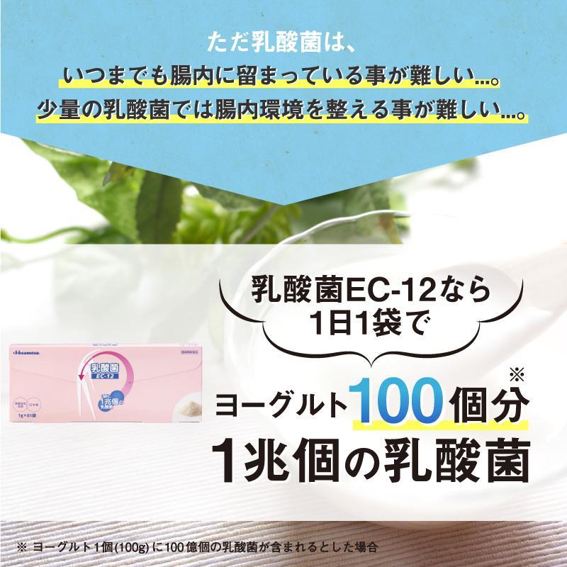 久光製薬 乳酸菌(EC-12)61袋×3 約6か月分 サプリメント 顆粒 乳酸菌