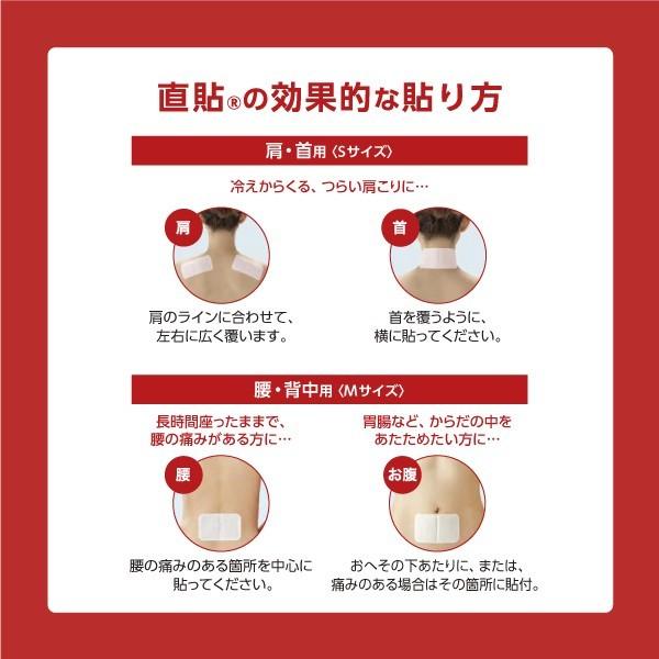 久光製薬 温熱用具 直貼 Mサイズ (腰・背中用）8枚入x3個セット 肌に