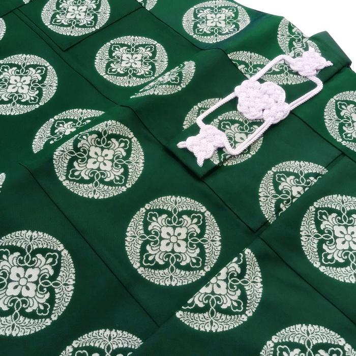 五条袈裟 八藤紋 萌黄 【法衣 寺院 お寺 僧侶 住職 着物 和服】 : お