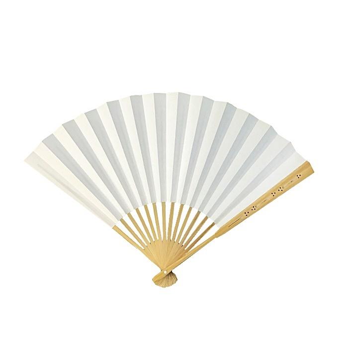 京都製】夏扇 朱扇・白竹骨 9寸【法衣 仏具 各宗派 法要 扇子 和装小物