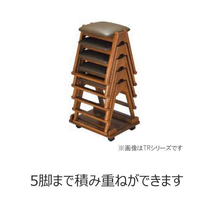 本堂用椅子 HR-420 木製 座高42cm【寺院 仏具 本堂 椅子 スツール 