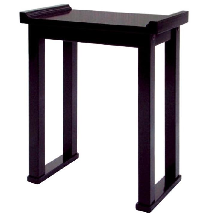 組立式】内陣用背高経机PART2 黒塗/1.6尺 筆返し付【寺院 仏具 法要 