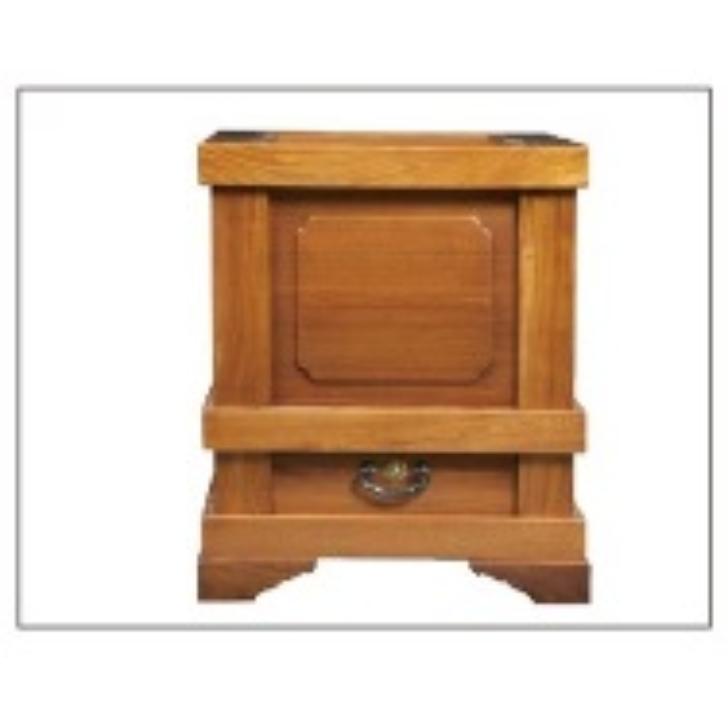 特上太柱付賽銭箱　欅　2.5尺　スリ漆仕上　幅75×奥行45×高さ52cm【寺院　仏具　神社】_1