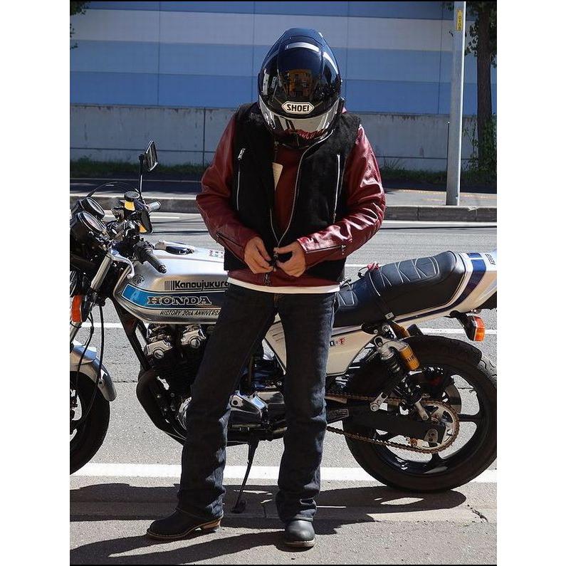 ゴートスキン レザーウエスタン ベスト S～4XL