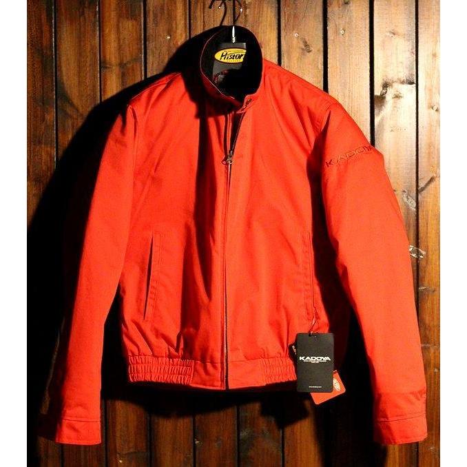 KADOYA カドヤ レザージャケットXL 着脱防寒オレンジ色インナー付き KADOYA カドヤ レザージャケットXL 着脱防寒オレンジ色インナー付き