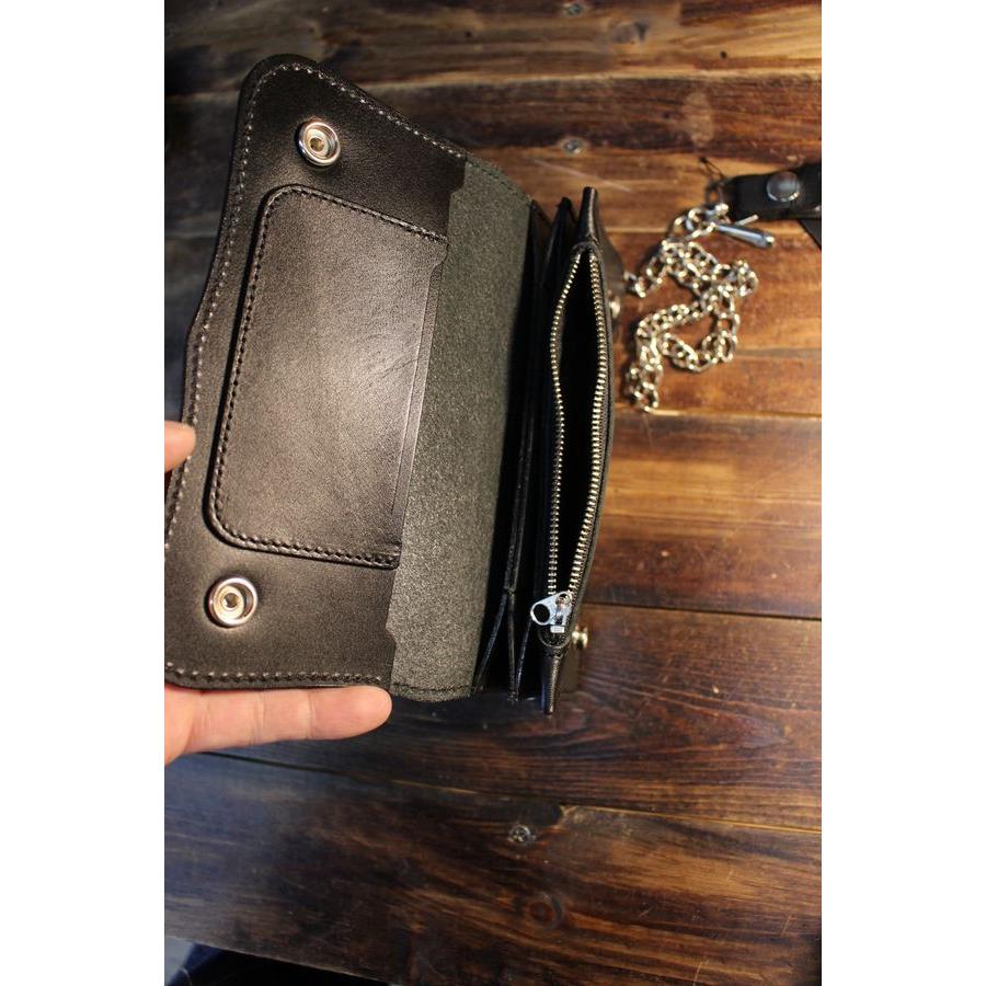 カドヤ（KADOYA） CROWN WALLET クラウンウォレット 長財布（ブラック