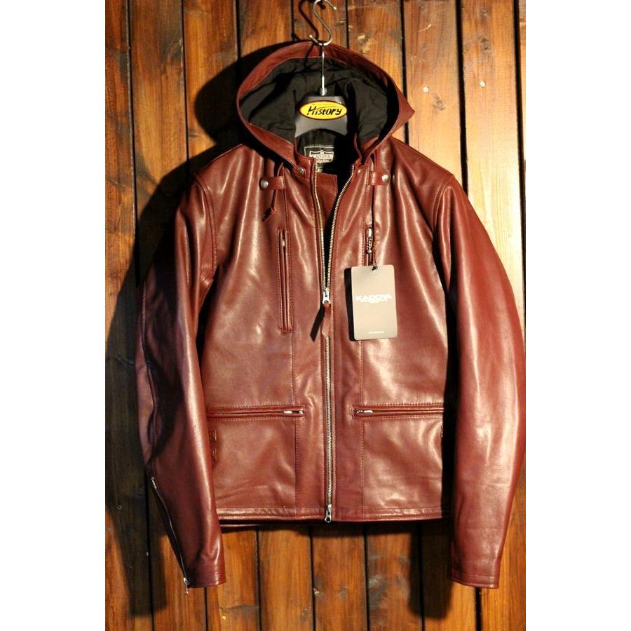カドヤ（KADOYA） K'S LEATHER EURO CAPP ユーロカップ カラー：ワイン