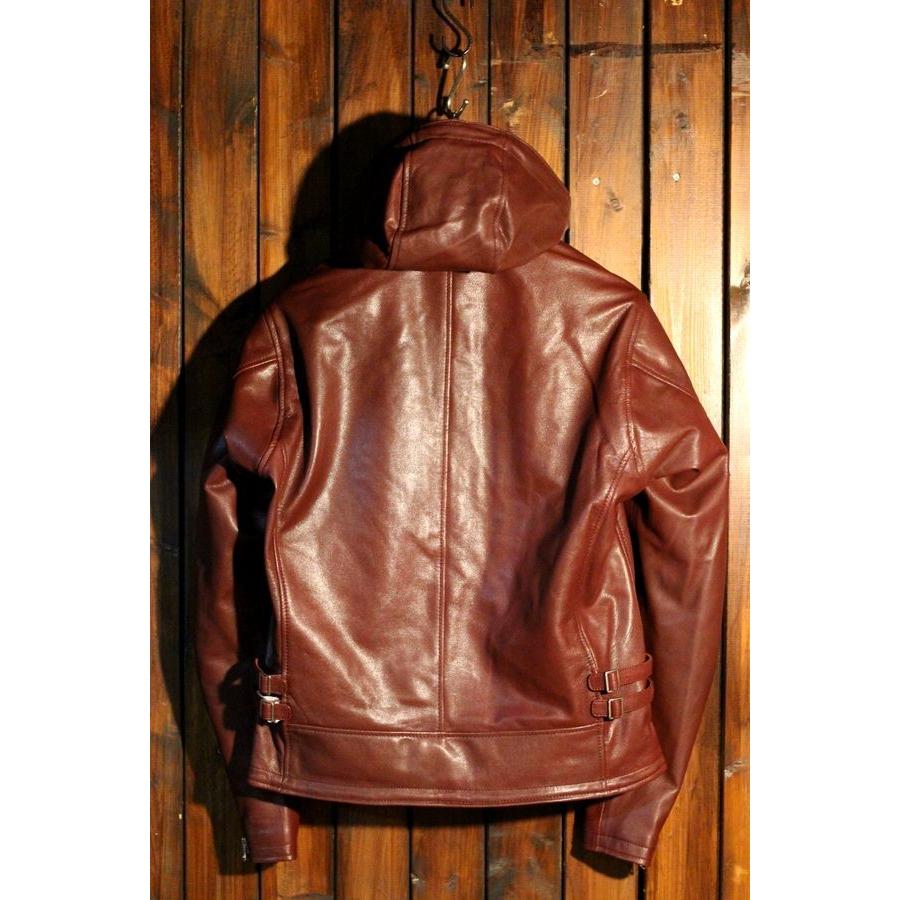 カドヤ（KADOYA） K'S LEATHER EURO CAPP ユーロカップ カラー：ワイン